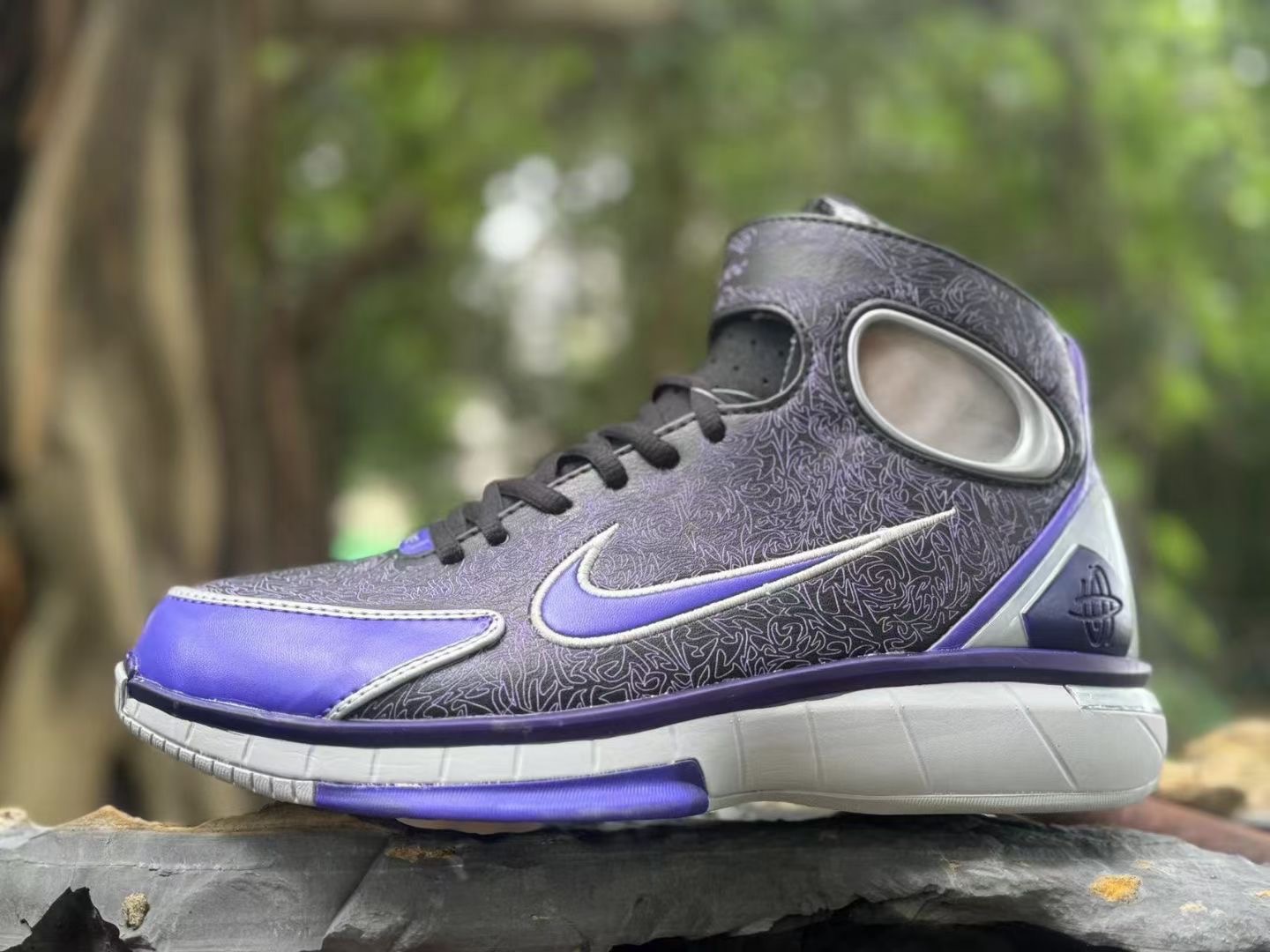 Nike Air Zoom Huarache 2K4 kobe Laser Black Silver Purple